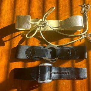 Set of 3 White House Black Market Statement Belts